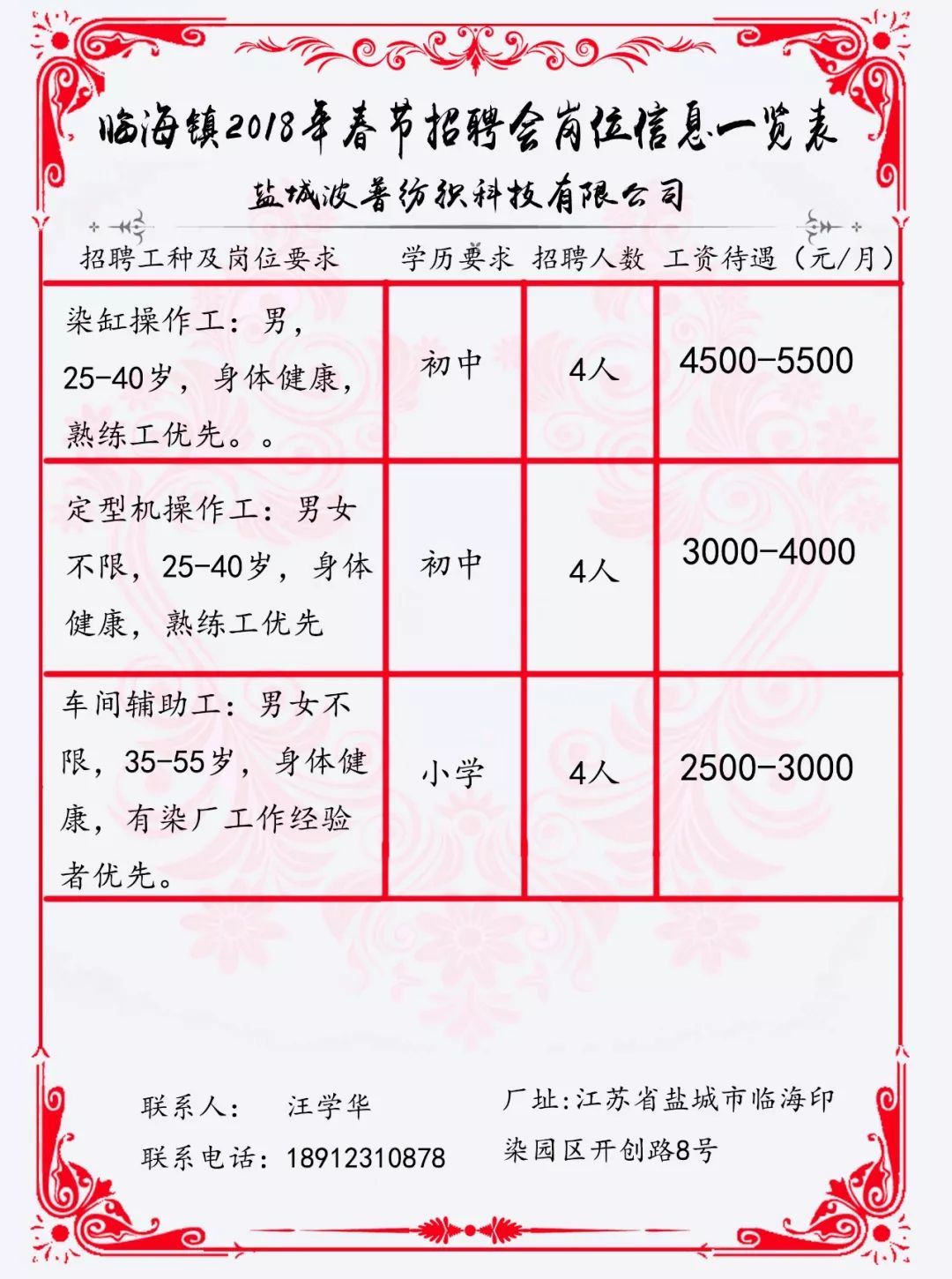 韩城街道最新招聘信息汇总